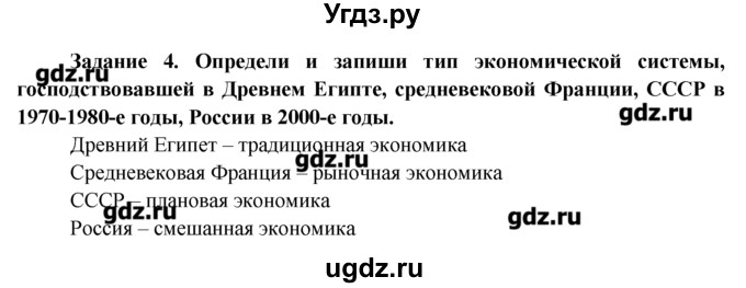 ГДЗ (Решебник) по обществознанию 7 класс (рабочая тетрадь) Соловьева Е.А. / урок-№ / 19 / 4