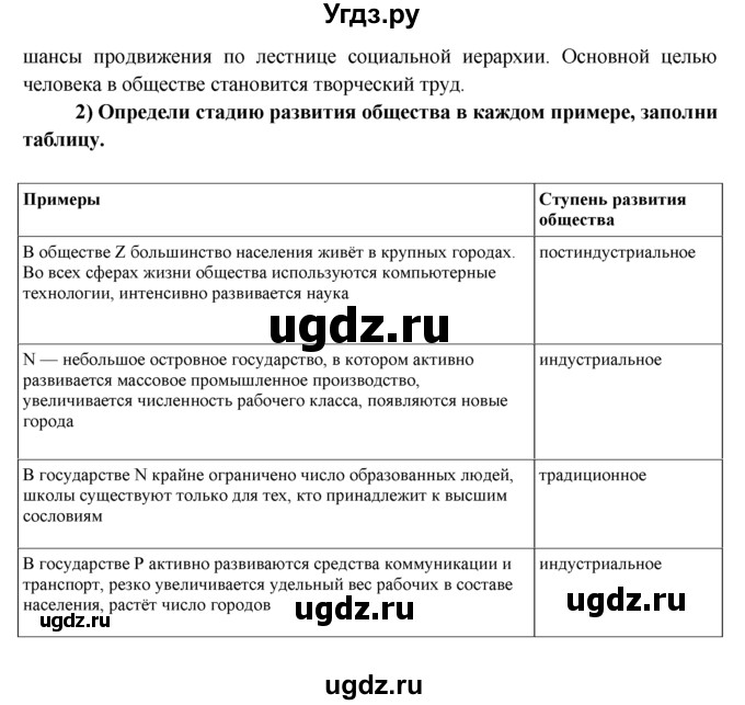 ГДЗ (Решебник) по обществознанию 8 класс (рабочая тетрадь) Котова О.А. / § 3 / 6(продолжение 2)