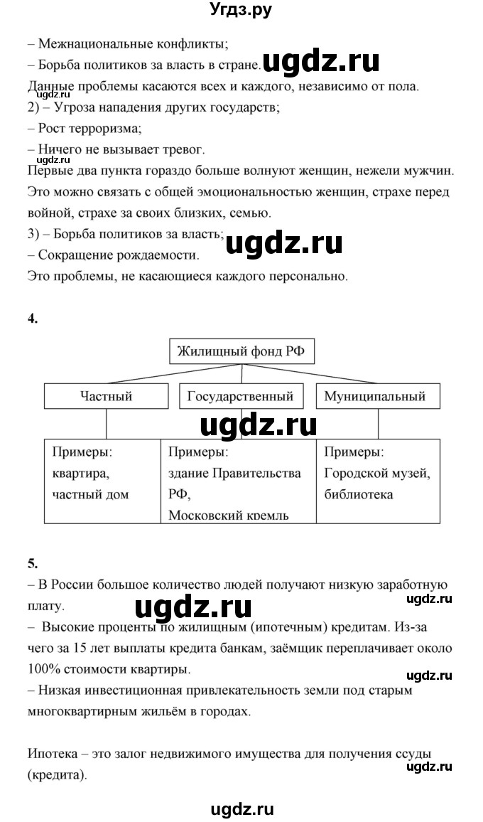 ГДЗ (Решебник) по обществознанию 9 класс (рабочая тетрадь) Котова О.А. / параграф / 21(продолжение 2)