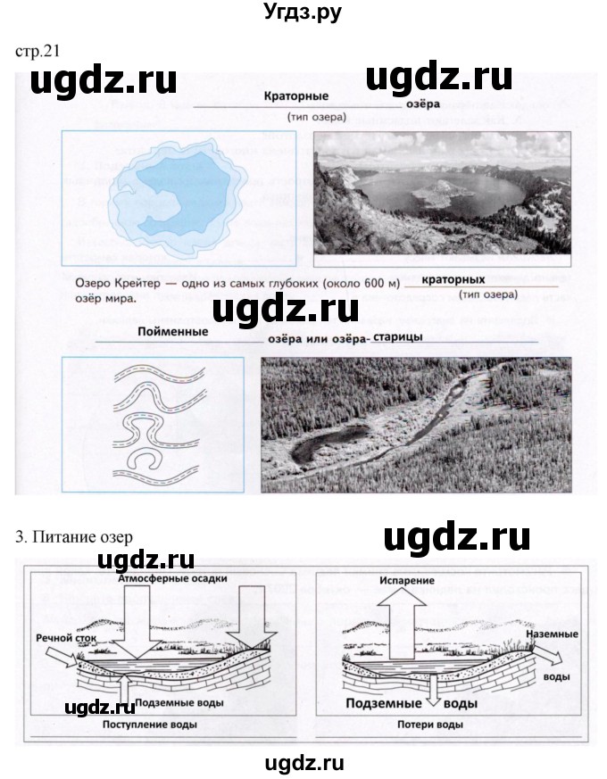 ГДЗ (Решебник к дневнику 2022) по географии 6 класс (рабочая тетрадь Дневник географа-следопыта) Летягин А.А. / страница / 21
