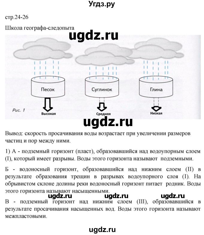 ГДЗ (Решебник к дневнику 2022) по географии 6 класс (рабочая тетрадь Дневник географа-следопыта) Летягин А.А. / страница / 24