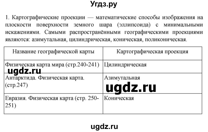 ГДЗ (Решебник к учебнику 2022) по географии 7 класс А. И. Алексеев / §2 / вопрос / 1