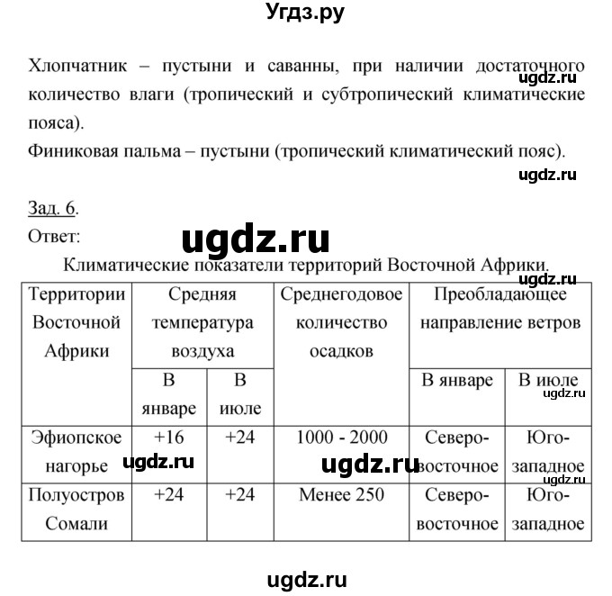 ГДЗ (Решебник) по географии 7 класс (тетрадь-тренажер) Котляр О.Г. / страница / 43(продолжение 2)