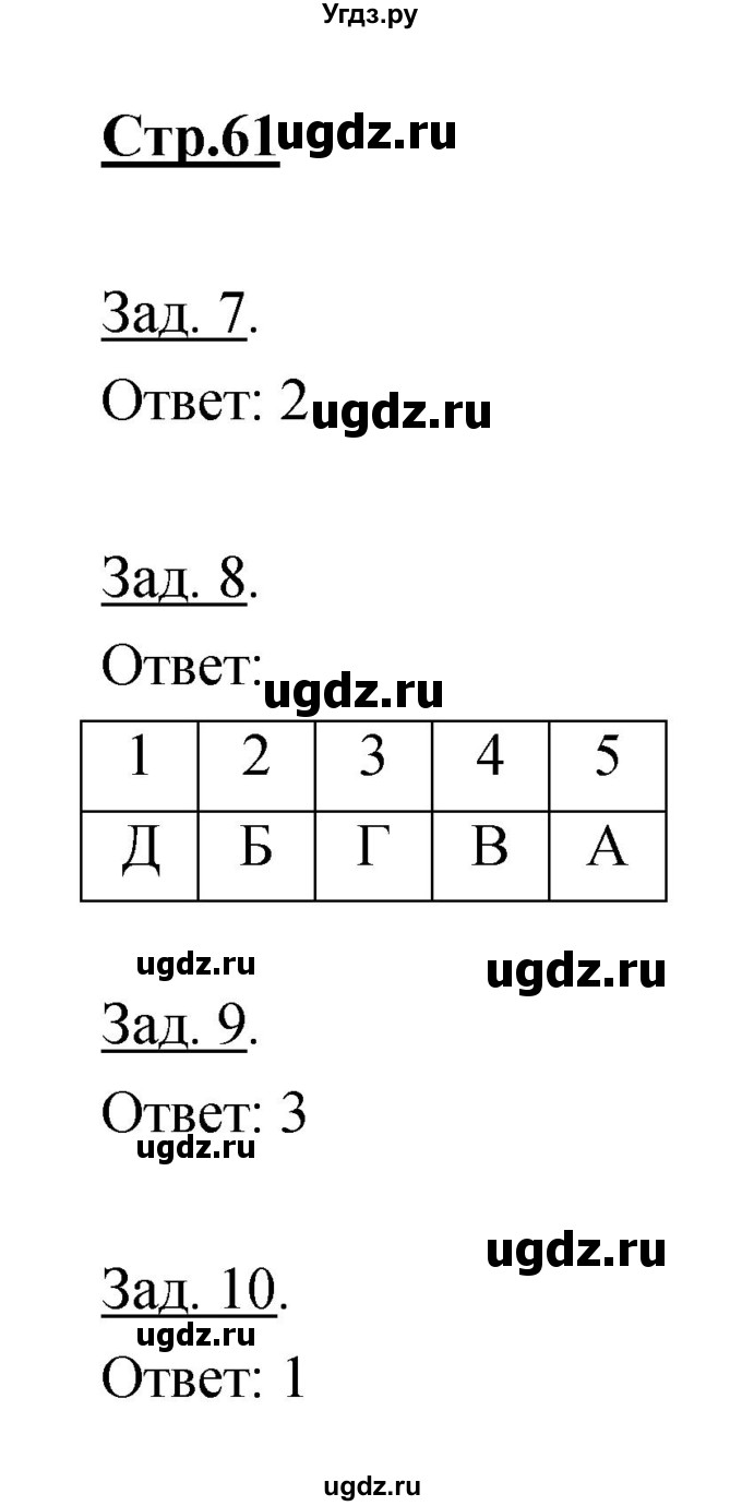 ГДЗ (Решебник) по географии 7 класс (тетрадь-тренажер) Котляр О.Г. / страница / 61