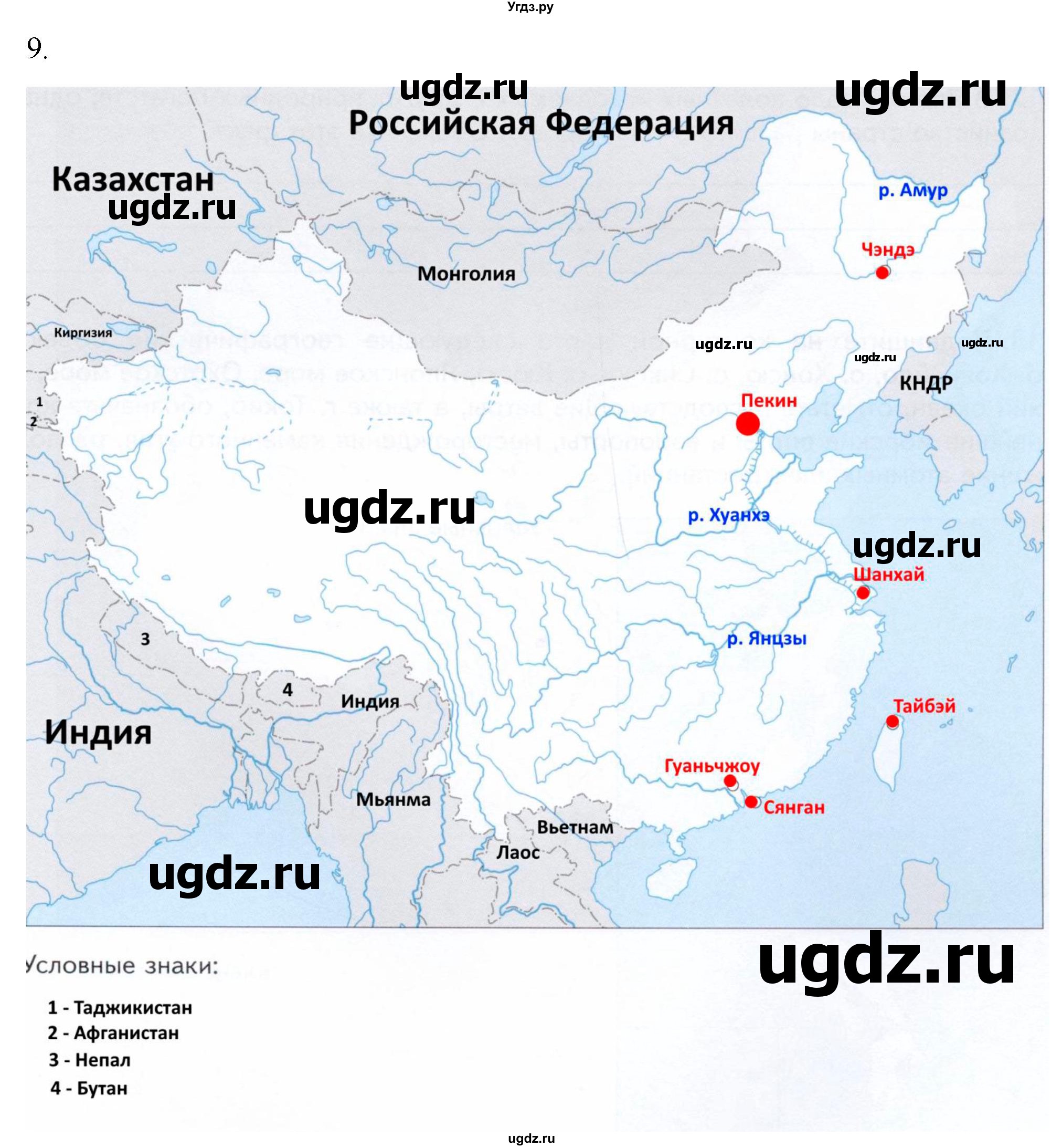 ГДЗ (Решебник к тетради 2022) по географии 7 класс (рабочая тетрадь) Душина И.В. / тетрадь 2022 / часть 2. страница / 80(продолжение 2)