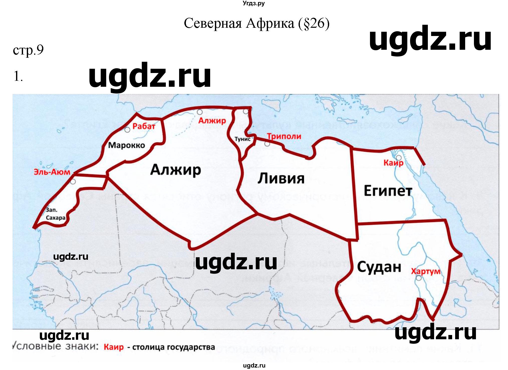 ГДЗ (Решебник к тетради 2022) по географии 7 класс (рабочая тетрадь) Душина И.В. / тетрадь 2022 / часть 2. страница / 9(продолжение 2)