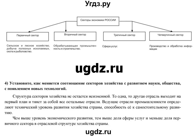 ГДЗ (Решебник) по географии 8 класс (мой тренажер (тетрадь)) Николина В. В. / хозяйство / 1(продолжение 2)