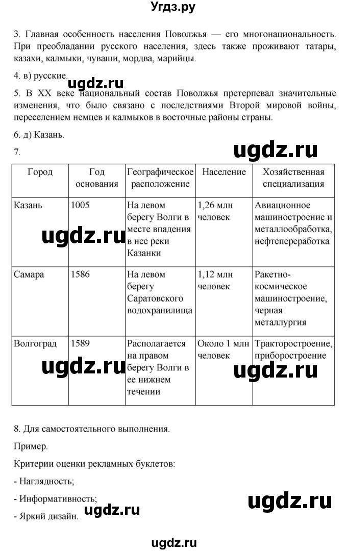 ГДЗ (Решебник к учебнику 2023) по географии 9 класс А.И. Алексеев / страница / 155(продолжение 2)