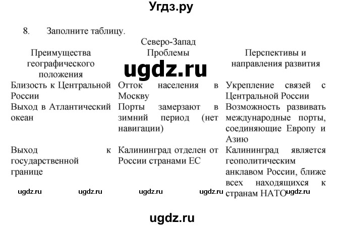 ГДЗ (Решебник к учебнику 2011) по географии 9 класс А.И. Алексеев / страница / 95(продолжение 4)