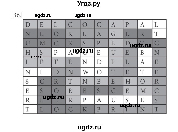 ГДЗ (решебник) по информатике 5 класс (рабочая тетрадь) Босова Л. Л. / задание номер / 36