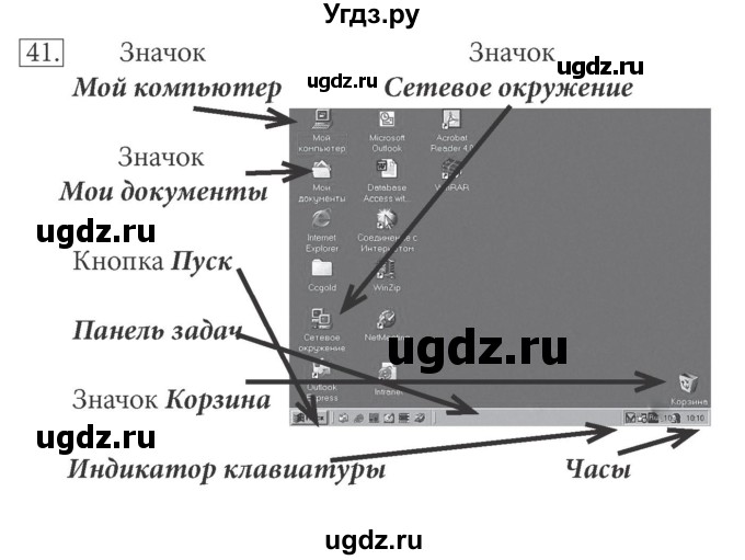 ГДЗ (решебник) по информатике 5 класс (рабочая тетрадь) Босова Л. Л. / задание номер / 41