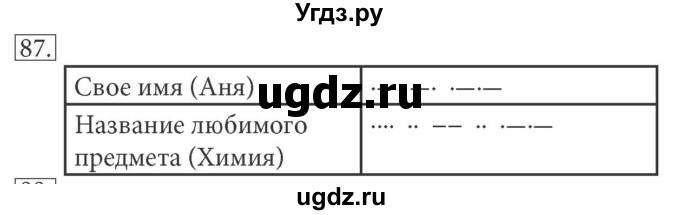 ГДЗ (решебник) по информатике 5 класс (рабочая тетрадь) Босова Л. Л. / задание номер / 87