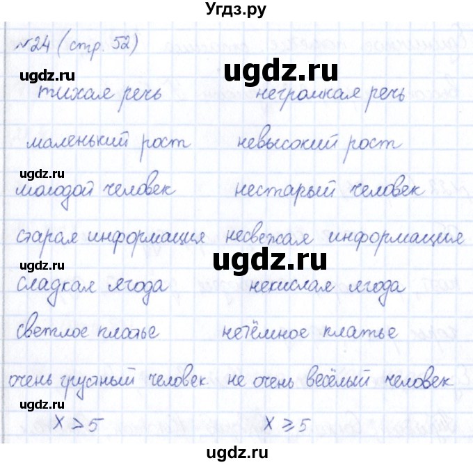 ГДЗ (Решебник) по информатике 6 класс (рабочая тетрадь) Босова Л.Л. / страница / 52(продолжение 2)