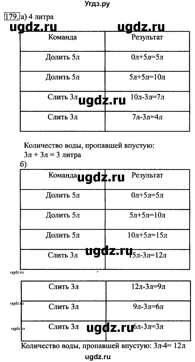 ГДЗ (Решебник 2017) по информатике 6 класс (рабочая тетрадь) Л.Л. Босова / задание / 179