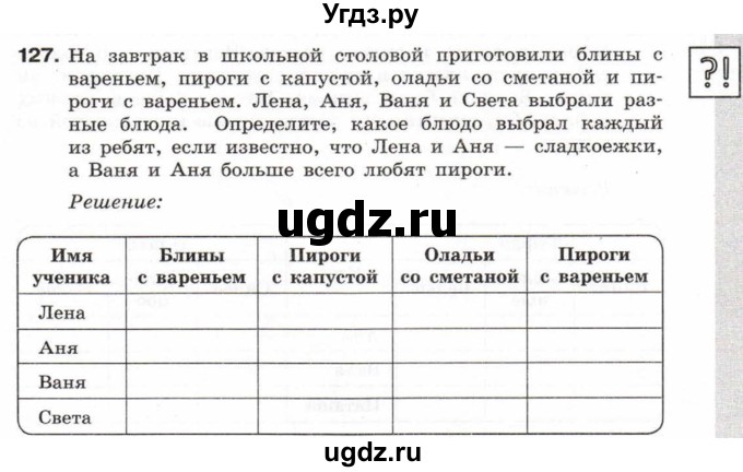 ГДЗ (Тетрадь 2017) по информатике 6 класс (рабочая тетрадь) Л.Л. Босова / задание / 127