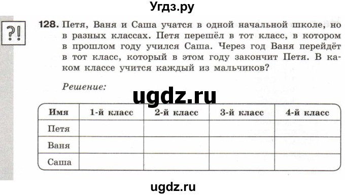 ГДЗ (Тетрадь 2017) по информатике 6 класс (рабочая тетрадь) Л.Л. Босова / задание / 128