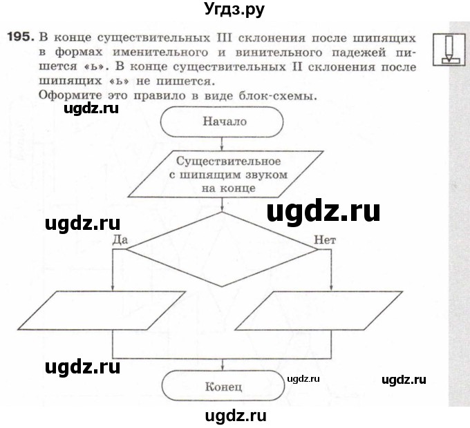 ГДЗ (Тетрадь 2017) по информатике 6 класс (рабочая тетрадь) Л.Л. Босова / задание / 195