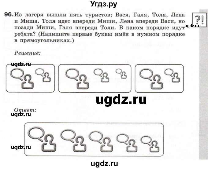 ГДЗ (Тетрадь 2017) по информатике 6 класс (рабочая тетрадь) Л.Л. Босова / задание / 96