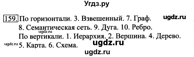 ГДЗ (Решебник №2) по информатике 6 класс Л.Л. Босова / Рабочая тетрадь / 159