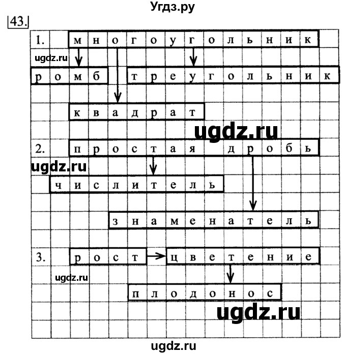 ГДЗ (Решебник №2) по информатике 6 класс Л.Л. Босова / Рабочая тетрадь / 43