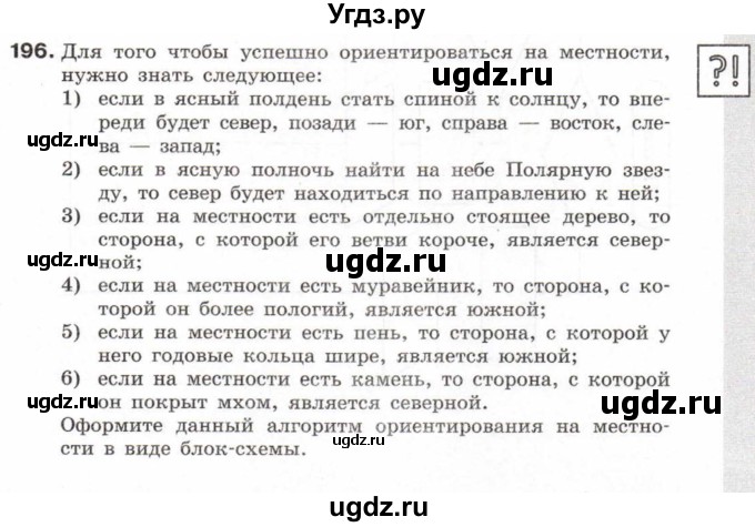 ГДЗ (Учебник) по информатике 6 класс Л.Л. Босова / Рабочая тетрадь / 196