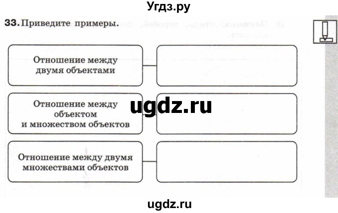 ГДЗ (Учебник) по информатике 6 класс Л.Л. Босова / Рабочая тетрадь / 33