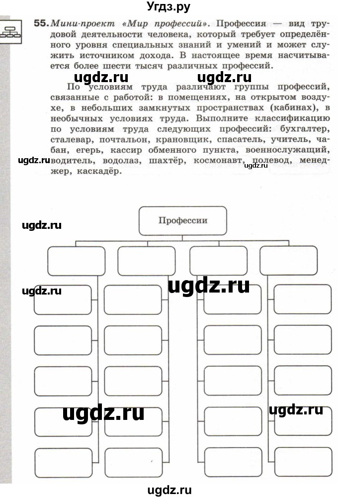 ГДЗ (Учебник) по информатике 6 класс Л.Л. Босова / Рабочая тетрадь / 55