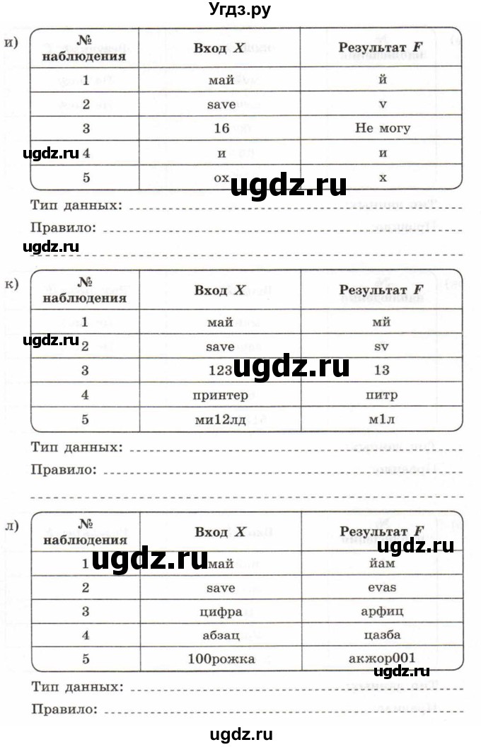 ГДЗ (Учебник) по информатике 6 класс Л.Л. Босова / Рабочая тетрадь / 65(продолжение 4)