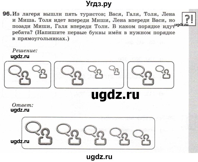 ГДЗ (Учебник) по информатике 6 класс Л.Л. Босова / Рабочая тетрадь / 96