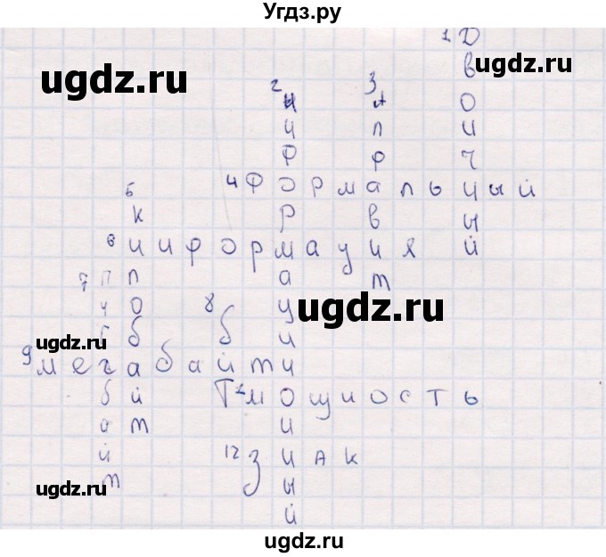 ГДЗ (Решебник) по информатике 8 класс (рабочая тетрадь ) Босова Л.Л. / упражнение / 1