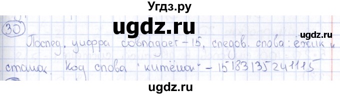 ГДЗ (Решебник) по информатике 8 класс (рабочая тетрадь икт) Л.Л. Босова / номер / 30