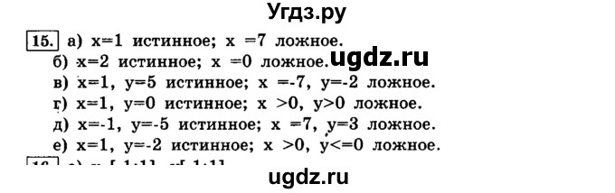 ГДЗ (решебник) по информатике 8 класс Л.Л. Босова / Глава 2. Основы алгоритмизации. / § 2.3 Объекты алгоритмов / 15