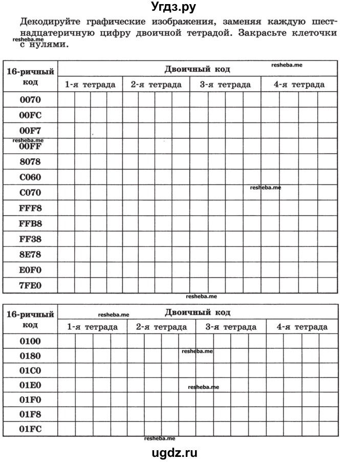 ГДЗ (Учебник) по информатике 9 класс (рабочая тетрадь) Босова Л.Л. / задание номер / 46(продолжение 2)