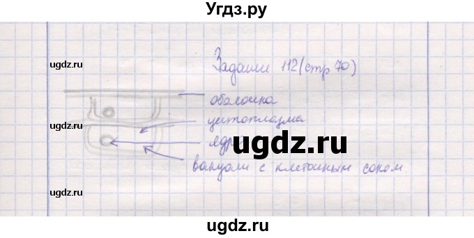 ГДЗ (Решебник) по природоведению 5 класс (рабочая тетрадь) Т.С. Сухова / задание / 112