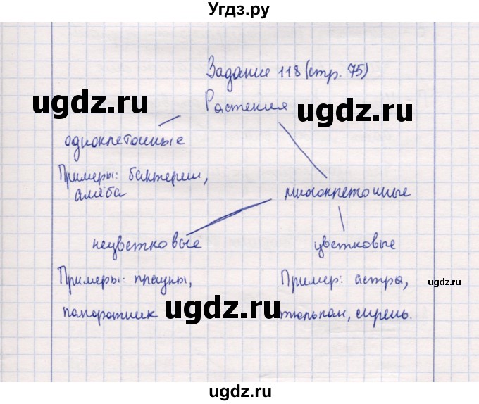 ГДЗ (Решебник) по природоведению 5 класс (рабочая тетрадь) Т.С. Сухова / задание / 118