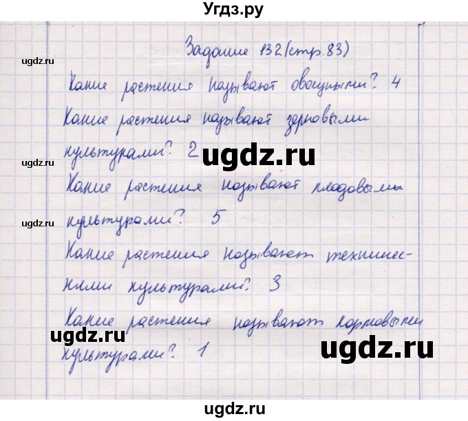 ГДЗ (Решебник) по природоведению 5 класс (рабочая тетрадь) Т.С. Сухова / задание / 132