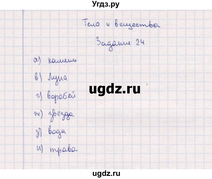 ГДЗ (Решебник) по природоведению 5 класс (рабочая тетрадь) Т.С. Сухова / задание / 24