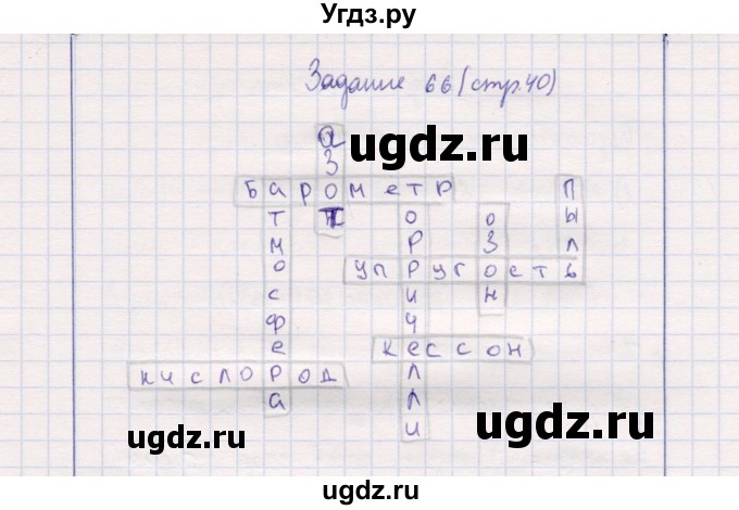 ГДЗ (Решебник) по природоведению 5 класс (рабочая тетрадь) Т.С. Сухова / задание / 66