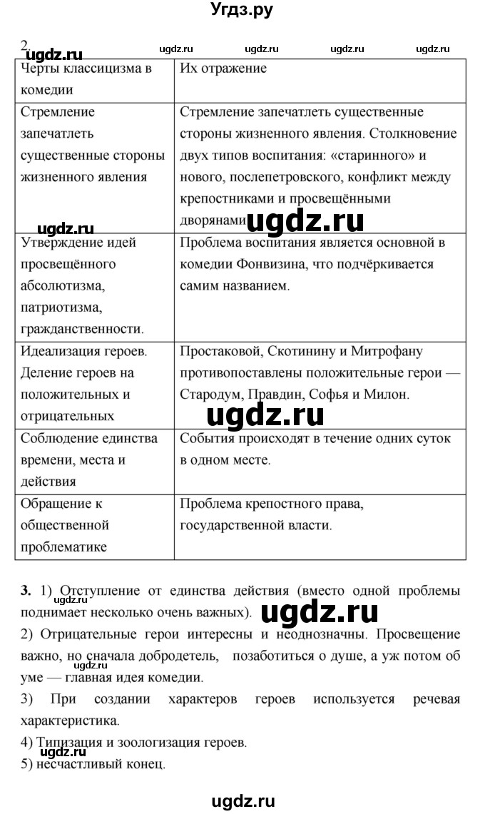 ГДЗ (Решебник) по литературе 7 класс (рабочая тетрадь) Соловьева Ф.Е. / урок номер / 20(продолжение 2)