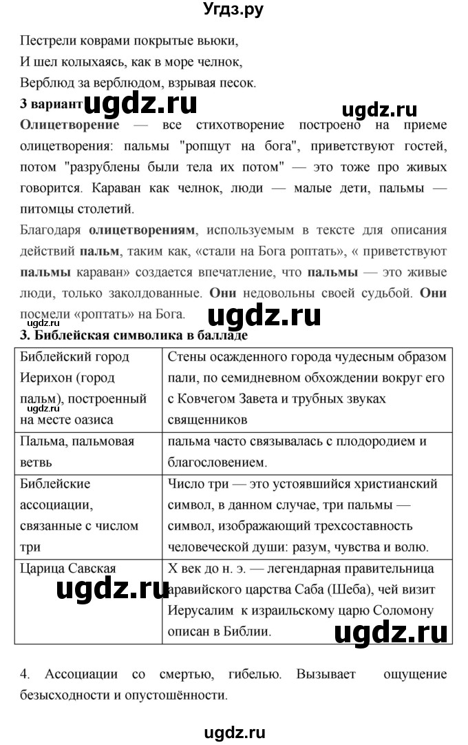 ГДЗ (Решебник) по литературе 7 класс (рабочая тетрадь) Соловьева Ф.Е. / урок номер / 31(продолжение 2)