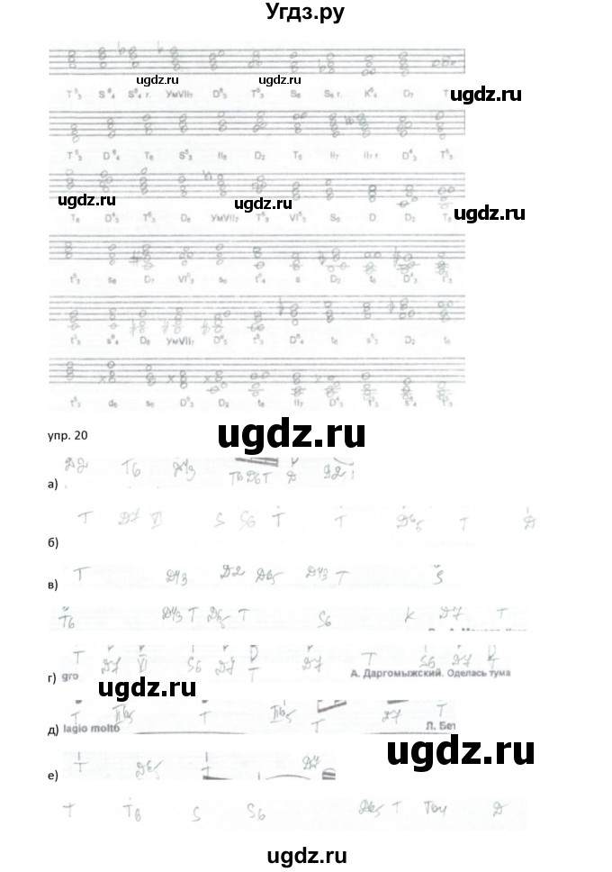 ГДЗ (Решебник) по музыке 7 класс (рабочая тетрадь Сольфеджио) Калинина Г.Ф. / страница / 24(продолжение 2)