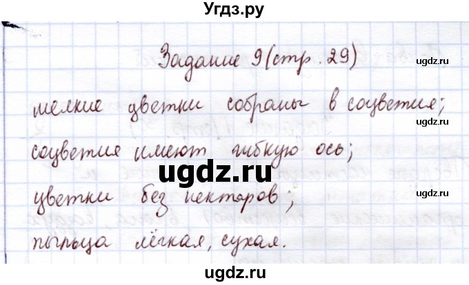 ГДЗ (Решебник) по экологии 6 класс (рабочая тетрадь) Горская Н.А. / страница / 29(продолжение 2)