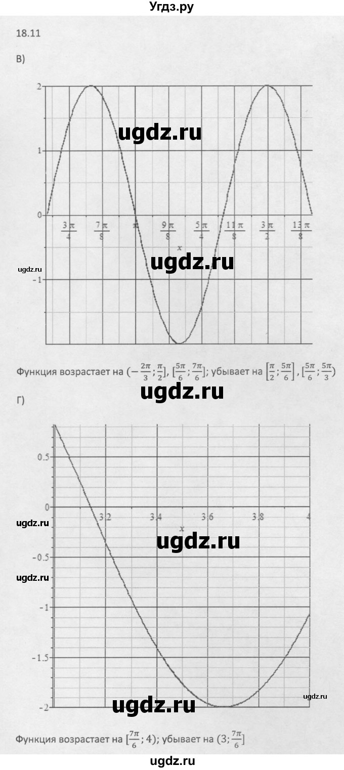 ГДЗ (Решебник к задачнику) по алгебре 10 класс (Учебник, Задачник) Мордкович А.Г. / параграфы / § 18 / 11(продолжение 2)