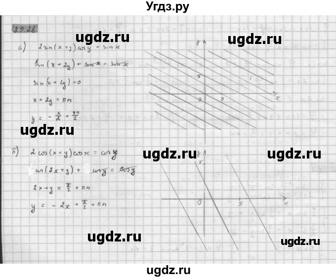 ГДЗ (Решебник к задачнику) по алгебре 10 класс (Учебник, Задачник) Мордкович А.Г. / параграфы / § 29 / 28