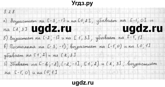 ГДЗ (Решебник к задачнику) по алгебре 10 класс (Учебник, Задачник) Мордкович А.Г. / параграфы / § 8 / 28