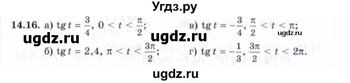 ГДЗ (Задачник 2021) по алгебре 10 класс (Учебник, Задачник) Мордкович А.Г. / §14 / 14.16