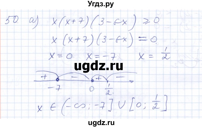 ГДЗ (Решебник к задачнику 2021) по алгебре 10 класс (Учебник, Задачник) Мордкович А.Г. / повторение / 50