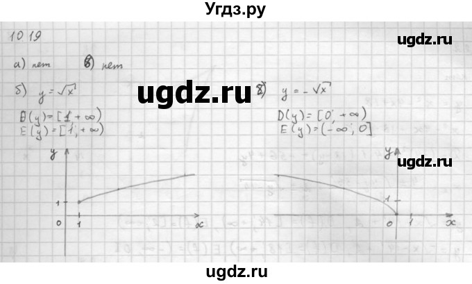 ГДЗ (Решебник к задачнику 2021) по алгебре 10 класс (Учебник, Задачник) Мордкович А.Г. / §10 / 10.19