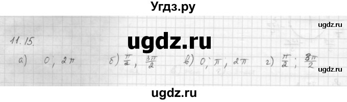 ГДЗ (Решебник к задачнику 2021) по алгебре 10 класс (Учебник, Задачник) Мордкович А.Г. / §11 / 11.15