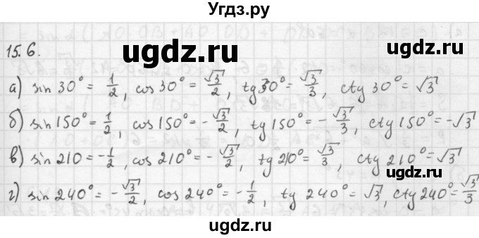 ГДЗ (Решебник к задачнику 2021) по алгебре 10 класс (Учебник, Задачник) Мордкович А.Г. / §15 / 15.6